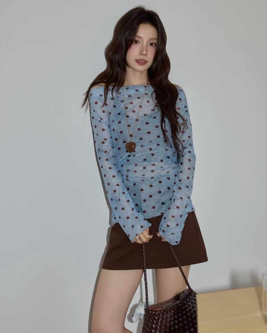 ブルードットツーピースTシャツSet
