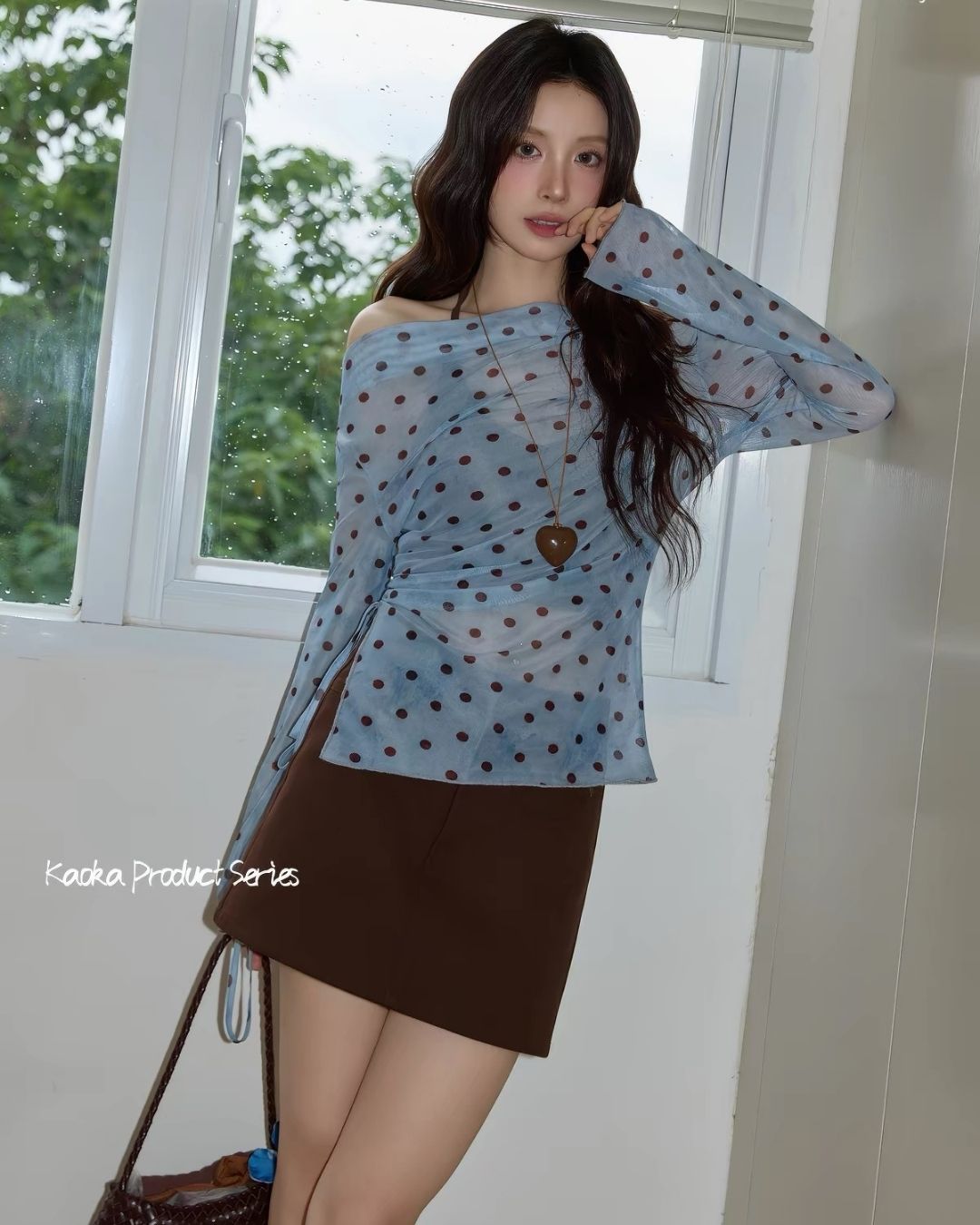 ブルードットツーピースTシャツSet